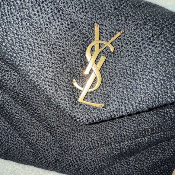 SAINT LAURENT Loulou Small YSL Crossbody Bag in Quilted Tweed - Picture 6 of 8